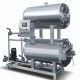 เครื่องรีทอร์ทขนาดเล็กระบบพ่นน้ำ พร้อมหม้อน้ำร้อนด้านบน Compact Hot Water Spray Retort Machine with Overhead Tank