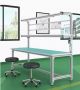 โต๊ะช่างอเนกประสงค์ Assembly Line Table แบบเรียบ Single Side พร้อมไฟ