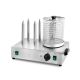 เครื่องทำฮอทดอกไฟฟ้าแบบไอน้ำ Hualing Electric Hot Dog Steamer Machine เครื่องนึ่งไส้กรอก สแตนเลส สำหรับร้านอาหาร
