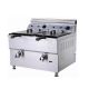 เตาทอดแก๊สถังคู่ รุ่น 18L x2 Commercial Gas Deep Fryer Stainless Steel