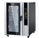 เตาอบพาณิชย์ แบบหมุนเวียนลม ขนาดใหญ่ 5/10 ถาด สำหรับพิซซ่า ขนมปัง เค้ก มีฟังก์ชันไอน้ำอัจฉริยะ