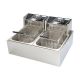 เครื่องทอดไฟฟ้าสเตนเลส 6L  แบบตั้งโต๊ะ Commercial Electric Deep Fryer 