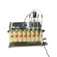 เครื่องบรรจุของเหลวถุงตั้งได้ 4 หัว Semi Automatic Liquid Filling Machine