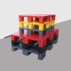 พาเลทพลาสติก HDPE แบบแผ่นเรียบ Plastic Pallet สำหรับโรงงาน คลังสินค้า และงานโลจิสติกส์