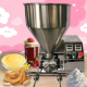 เครื่องบรรจุครีม คัสตาร์ด เนยถั่ว แยม ครีม HMJ-20B 70w 220V 21kg Cream Custard filling machine fruit jam