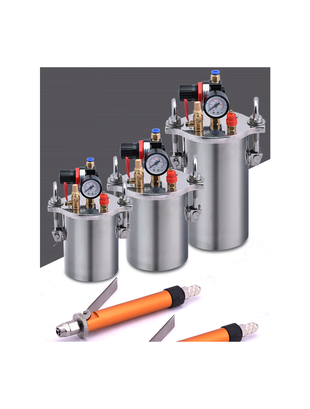 เครื่องจ่ายกาว NT1100 Large Flow Dispensing Machine Pneumatic Glue Injection Gun รุ่น 1L, 2L