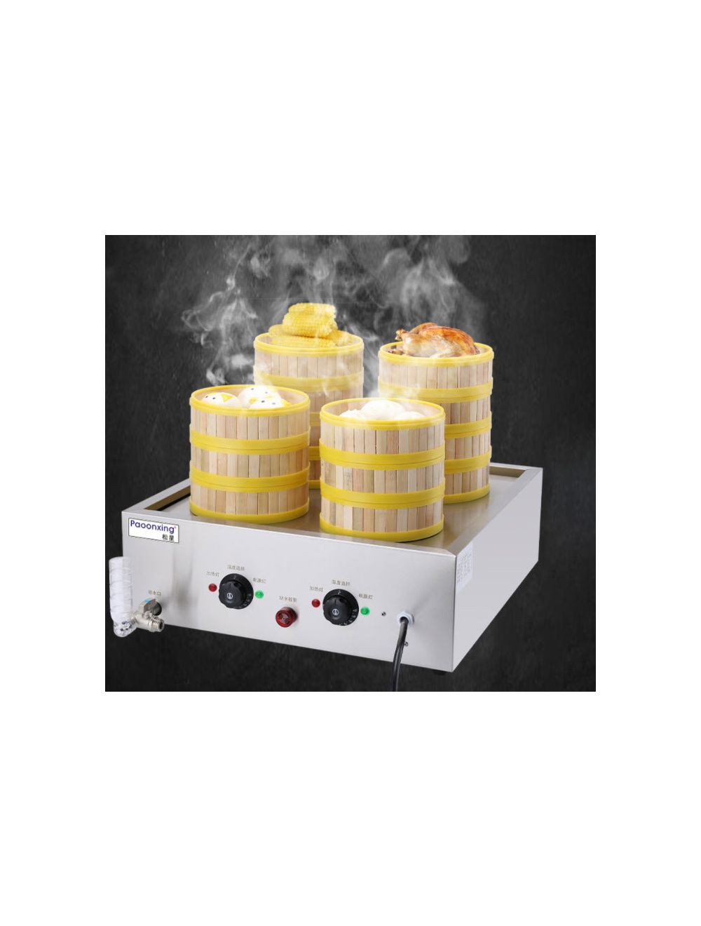 เครื่องนึ่งติ่มซำแบบตั้งโต๊ะ bun steamer electric steamer desktop dumpling