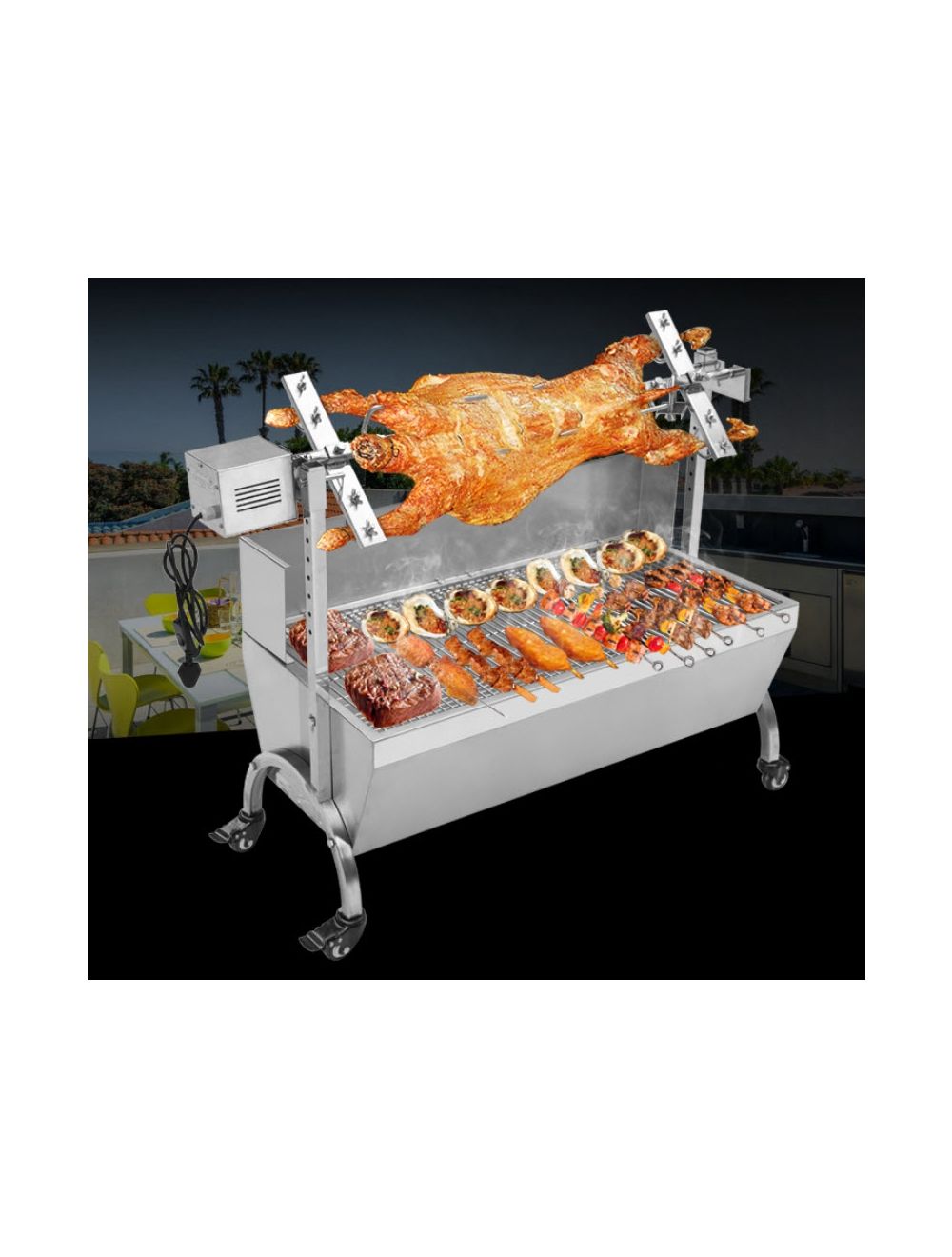 เครื่องย่างไก่ เครื่องย่างเป็ดปักกิ่ง หมูหัน ไฟฟ้า automatic grill