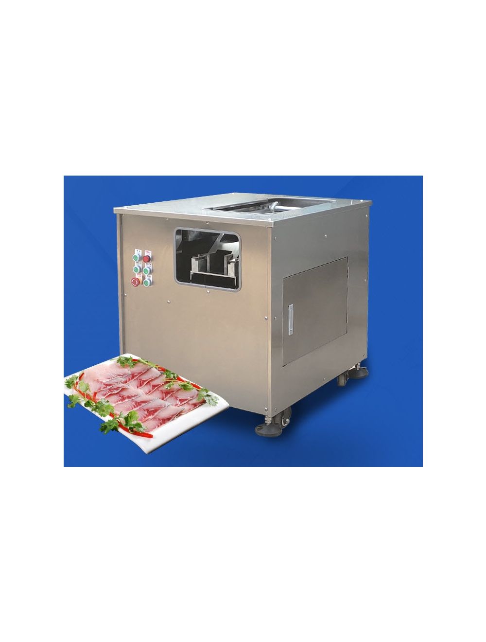 เครื่องแล่เนื้อปลา cutting fish fillet machine ความบาง 1.810 มม 20, 30