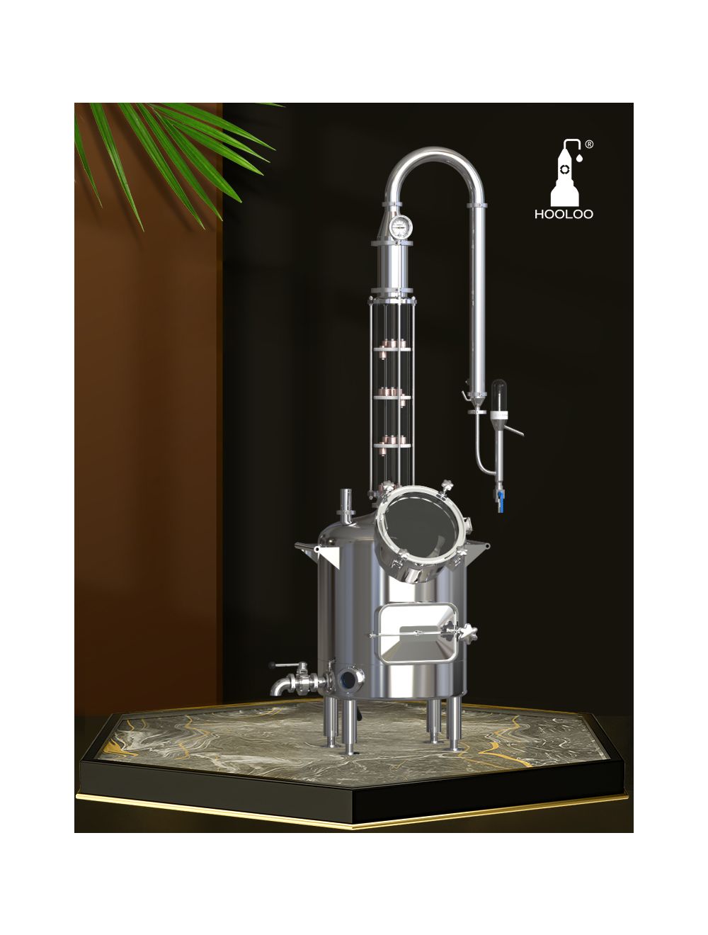 เครื่องกลั่นเหล้า หม้อกลั่นเหล้า สุรา Automatic Steaming Distiller