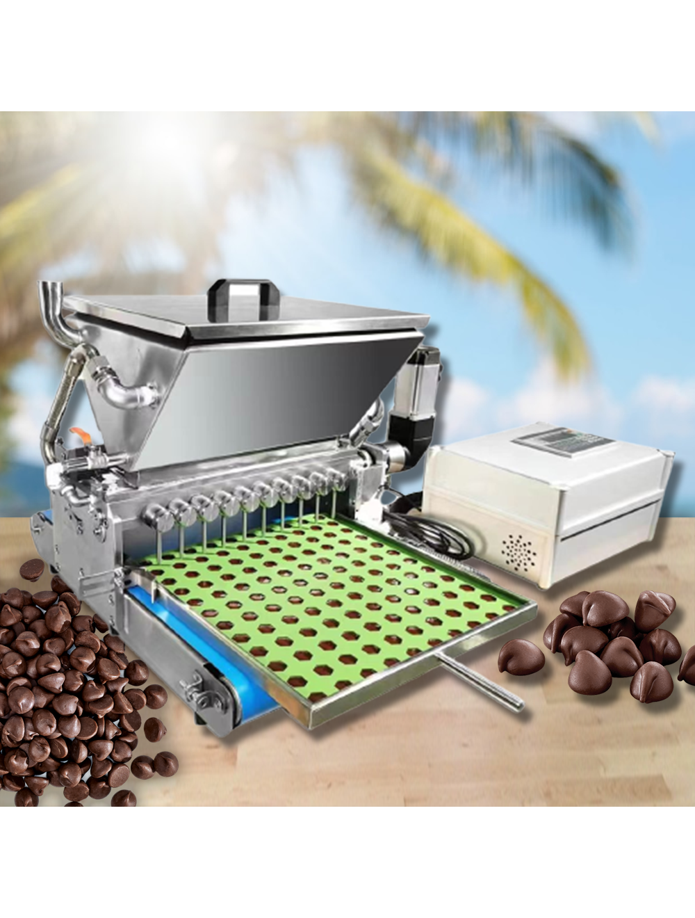 เครื่องหยอดขนม หยอดช็อกโกแลต 10 หัวหยอด chocolate fondant pouring