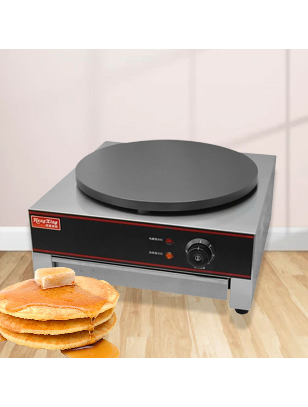 เครื่องทำเครป D400มม ทำแพนเค๊ก pancake machine crepe machine HX1 20kg